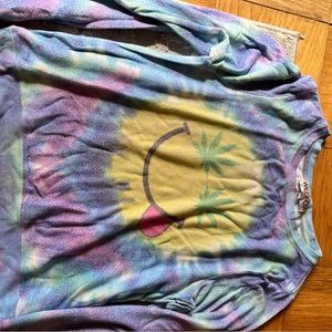 Wild fox tie dye weed smiley face